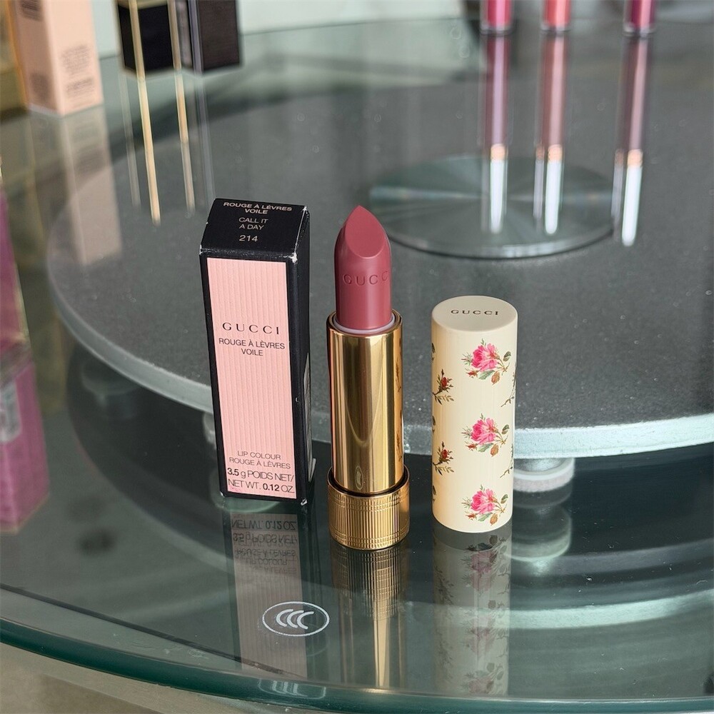 Gucci Rouge à Lèvres Voile Sheer Lipstick 214 Call It A Day 0.12oz BNIB